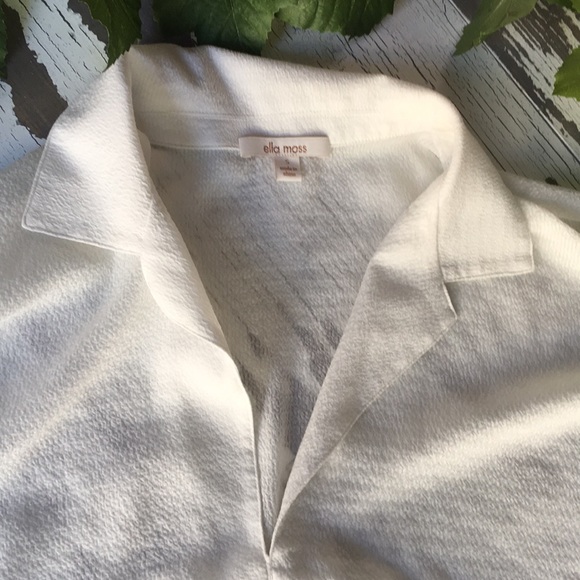 Ella Moss white bell sleeve top - Picture 5 of 6